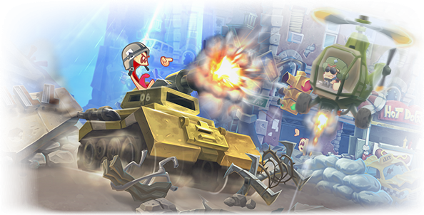 《百战天虫：战争武器/Worms W.M.D》v1637版|容量5GB|整合Brimstone升级档|官方简体中文|支持键盘.鼠标.手柄
