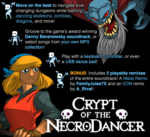 《节奏地牢/Crypt of the NecroDancer》v4.1.1.b5421.初音未来角色联动|整合DLC：Hatsune Miku Character DLC|官中|支持键鼠.手柄|容量9.9GB