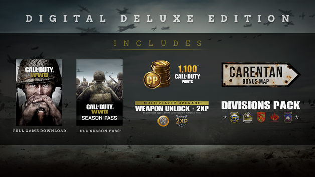 《使命召唤14：二战/Call of Duty 14：WWII》v1.25.2244937|整合暗影战争|集成单人战役.BOT多人游戏.僵尸模式|支持键鼠.手柄|赠多项修改器(战役)|赠老兵难度通关存档(战役)|赠局域网联机教程容量127GB